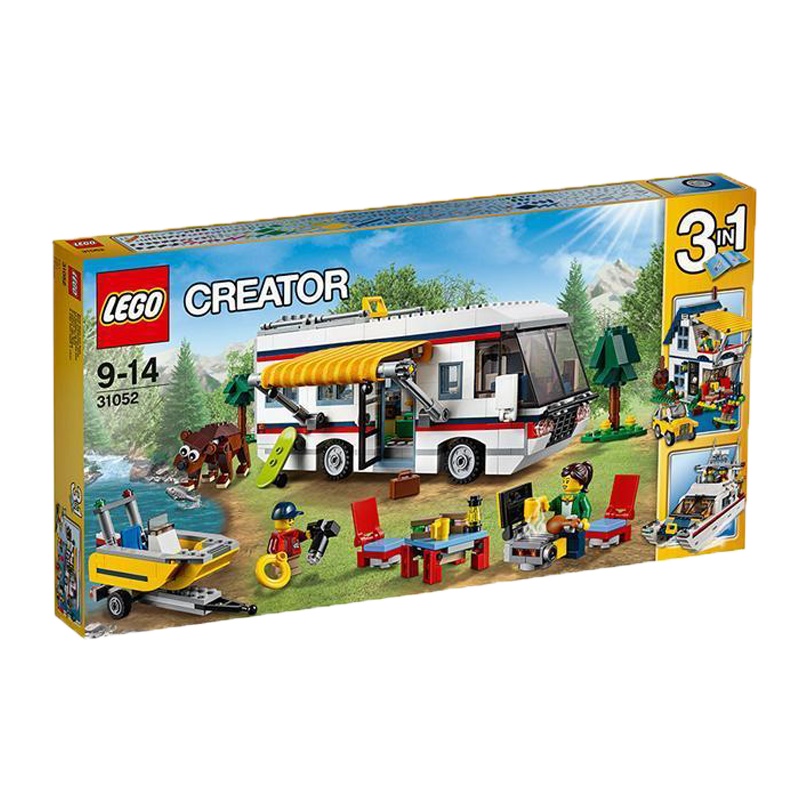 乐高(LEGO)Creator 创意百变 度假露营车 31052 792颗儿童积木塑料玩具 9-14岁 200块以上