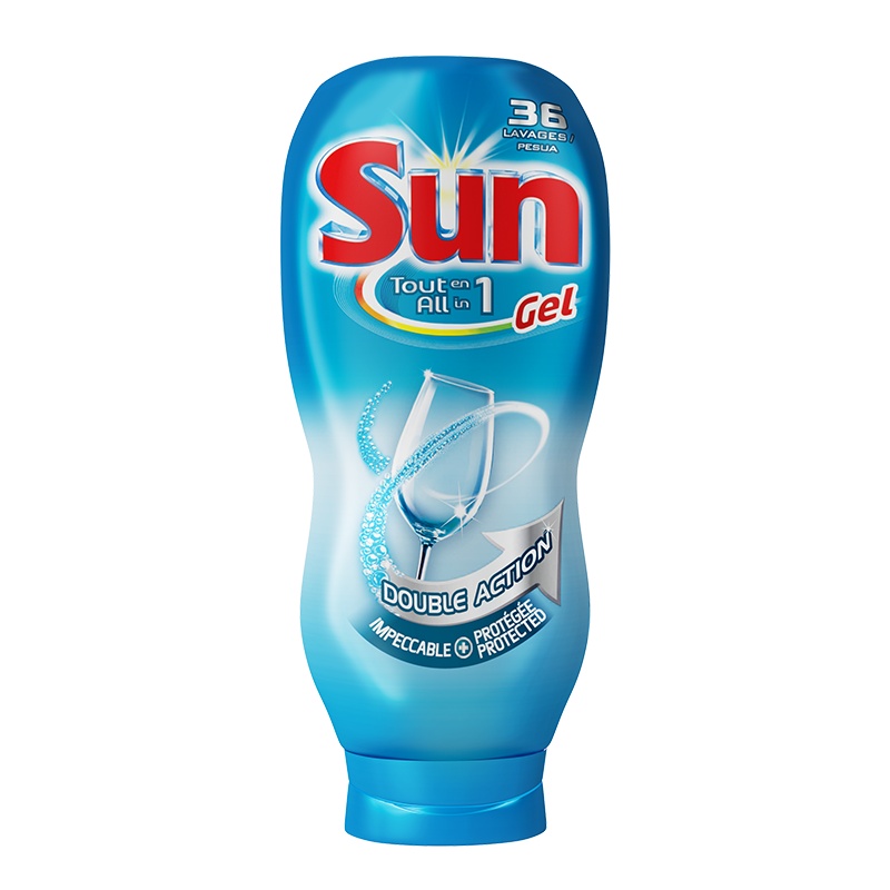 阳光(SUN)洗碗机专用三合一洗涤凝胶清香型870g [部分商品有效期至2020年5月14日,介意者请勿购买]