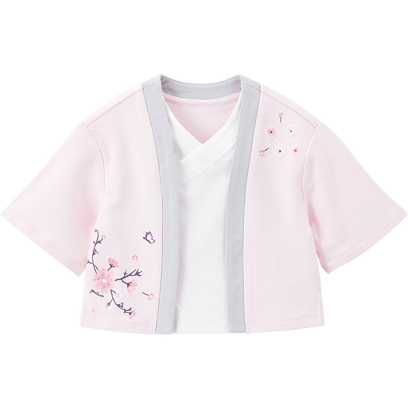 英氏儿童汉服男女宝宝民国风上衣2020新款秋装YRTAJ30476A01