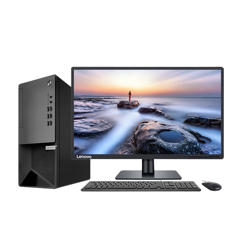 联想 台式电脑i3-10100 8G内存 DX1337 办公电脑主机整机全套 Win10专业版 三年维保(单位:套)