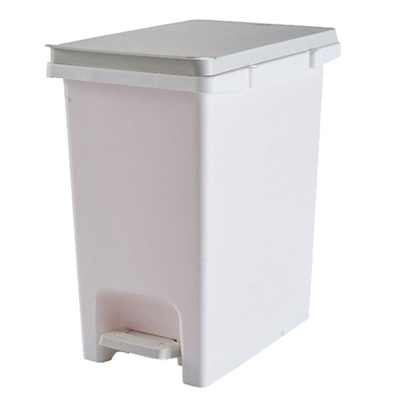 飞达三和方形单个多功能自由组合垃圾桶家用办室公分类垃圾桶 厨房客厅卫生间干湿分离桶 脚踏有盖10L G2170