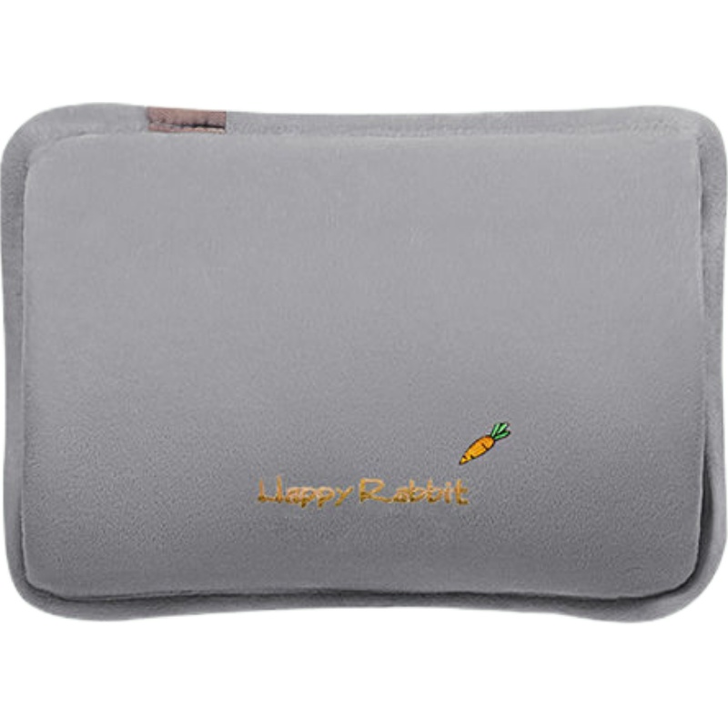 志高(CHIGO)电热水袋暖手宝插手保暖便携 防爆充电暖腰暖脚取暖宝宝HX-5(可拆亲肤绒-灰色)