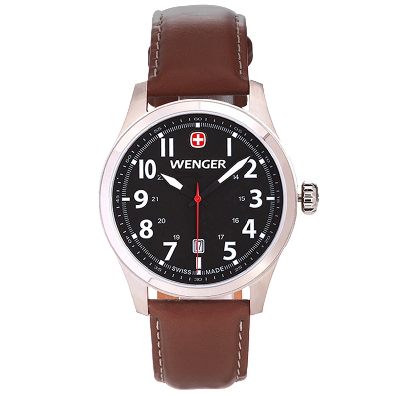威戈wenger瑞士原装手表品牌典简约男士手表休闲商务石英男表01.0541.102