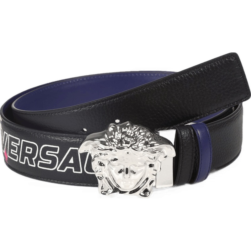 Versace 范思哲 男士皮革双面板扣式皮带腰带 DCU6705 DVSAHS