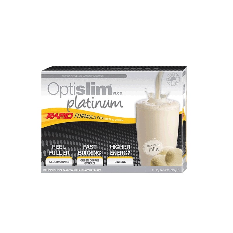 OPTISLIM白金版香草味代餐奶昔 25g*21袋/盒 膳食营养补充剂