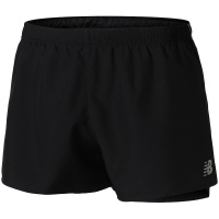 【自营】New Balance/NB男运动短裤跑步运动梭织短裤AMS81277 L AMS81277-BK黑色