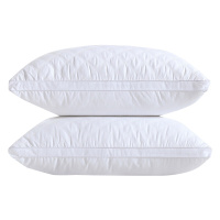 北极绒家纺纯棉枕头 酒店枕头枕芯全棉羽丝绒纤维护颈成人单人颈椎助眠枕48*74cm