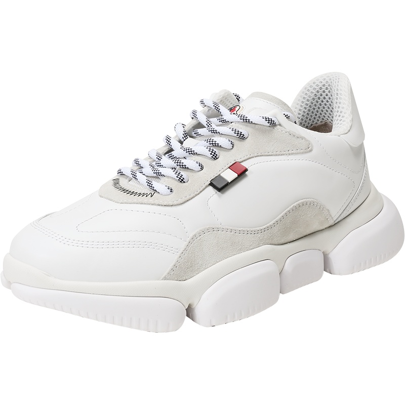 MONCLER 盟可睐 男士 皮革系带休闲运动鞋 4M72000 02SGQ