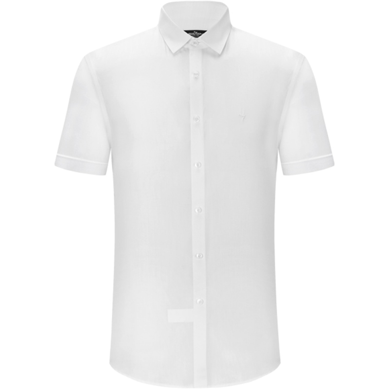 柒牌SEVEN男装新款夏季短衬男士商务休闲衬衣正装打底衫亲肤透气短袖衬衫