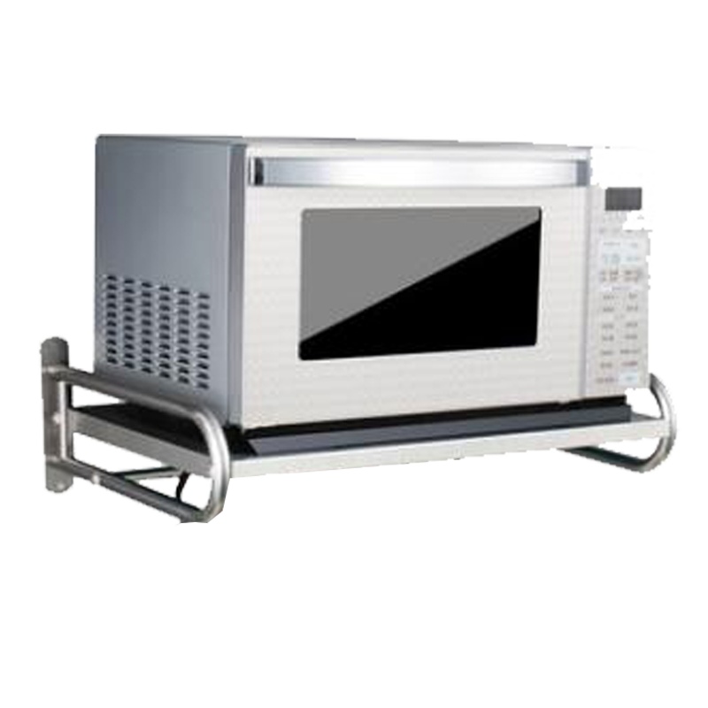 不锈钢厨房置物架壁挂微波炉调味料墙上收纳厨具挂架烤箱架子