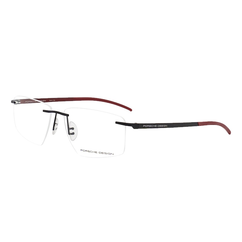 PORSCHE DESIGN保时捷 光学近视眼镜架 男款生物钢超轻商务眼镜框无框P8341 57mm