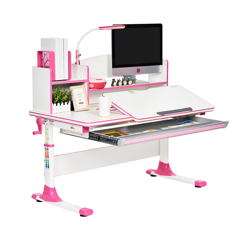 启冠儿童学习桌小学生书桌 写字桌椅套装可升降 课桌椅家用C120