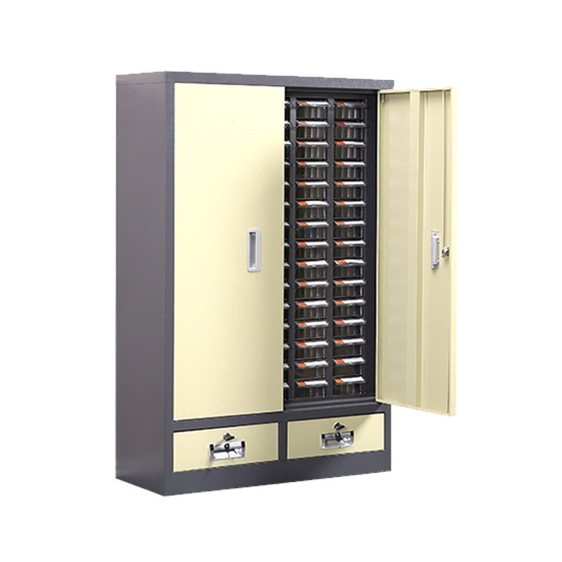 臻远零件柜抽屉式工具柜 75抽透明带门加二斗小号