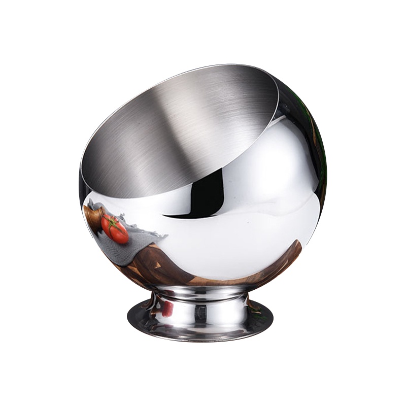 是尚 斜口调料碗 不锈钢斜口碗酱料调料碗 5个装