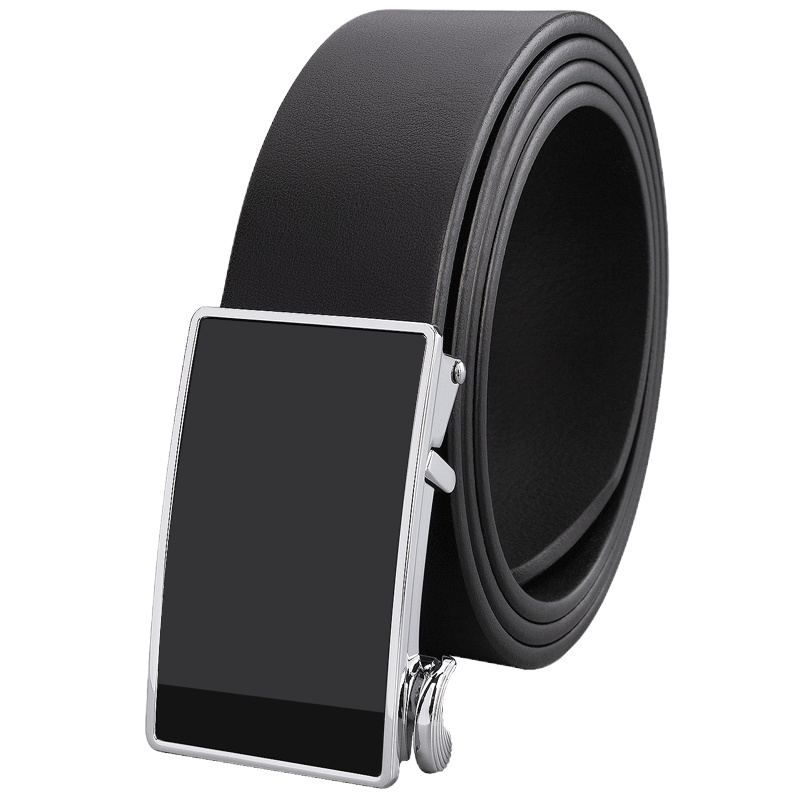 牛当家(CattleOWN)男士皮带真皮无牙自动扣青年腰带男头层牛皮裤带窄中年7255