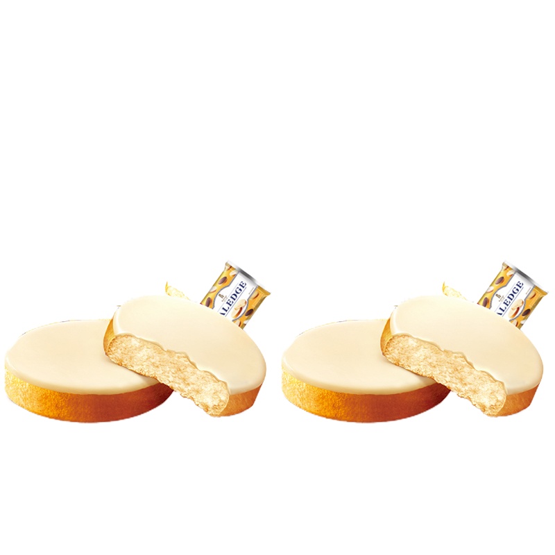 伯力爵 烘烤糕点 早餐吐司白巧克力味480g*2盒 脆吐司饼干零食营养早餐食品 西式糕点点心BK