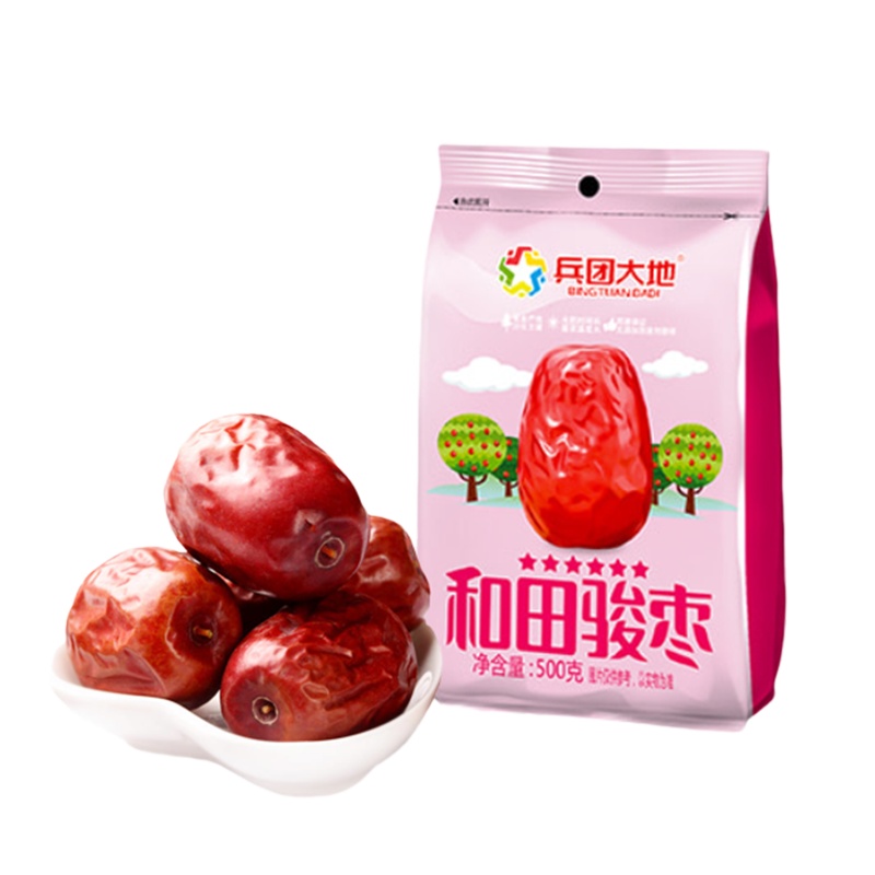 兵团大地和田骏枣六星500g*2
