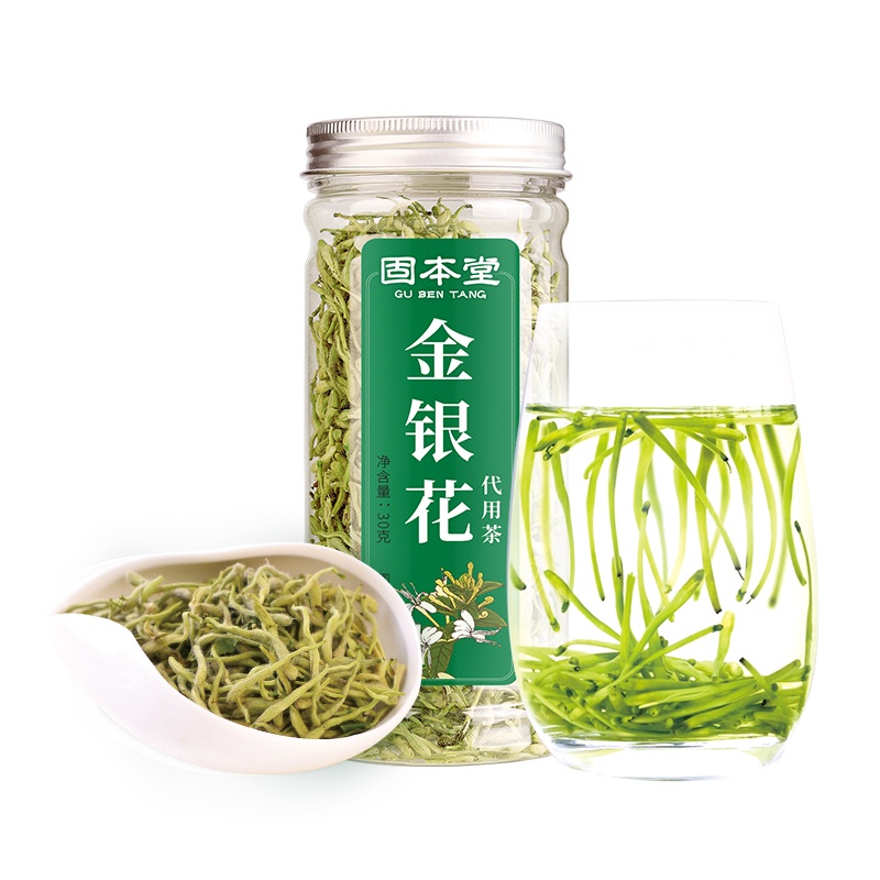 固本堂金银花茶叶花草茶搭配菊花黄芩连翘泡水
