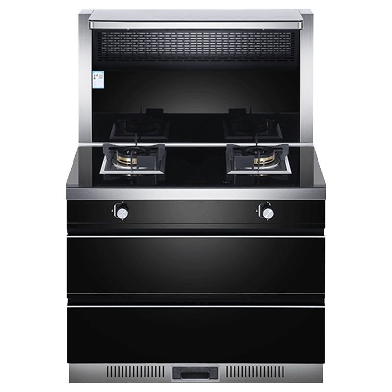 德兆A1B3家用集成灶烤箱消毒柜油烟机天燃气双灶蒸烤一体机环保灶