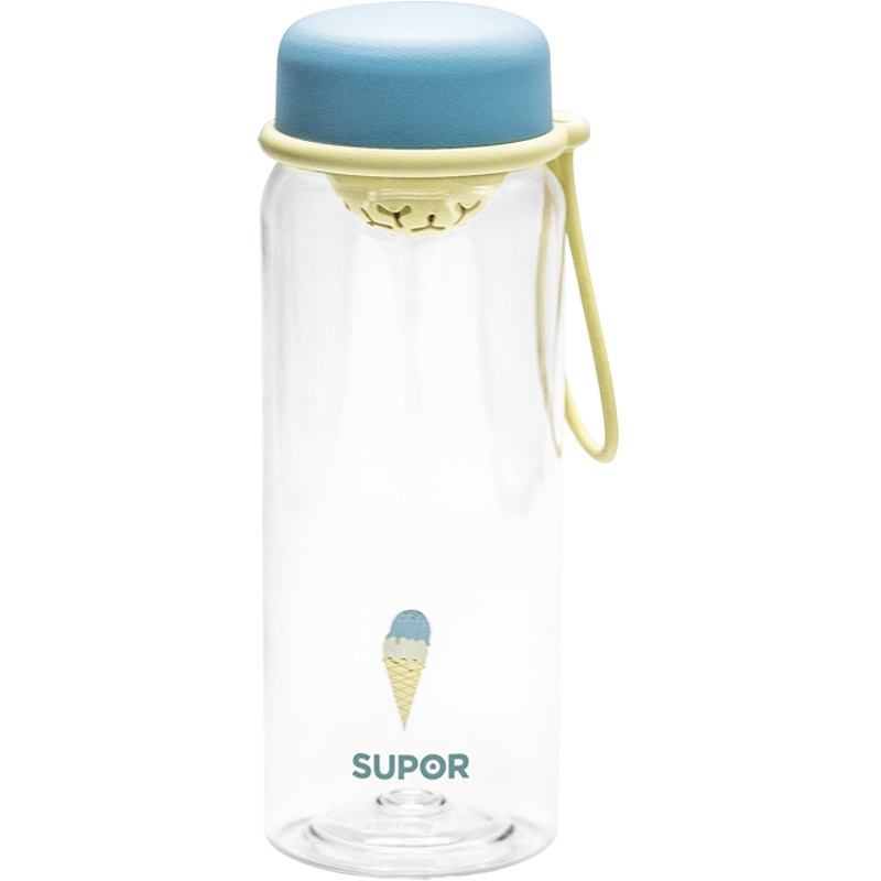 苏泊尔(SUPOR)水杯BB杯Tritan塑料杯580ml学生儿童运动水壶茶杯太空杯KC58DT10