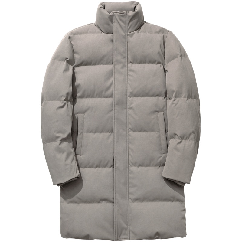 千纸鹤男装羽绒服男中长款2019冬装新款立领鹅绒保暖外套男60232