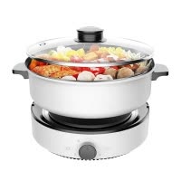 美的(Midea)电火锅温度调节功能分体式涮烤一体锅多功能大容量家用煎烤炒智能电火锅4LMC-DY26Easy501