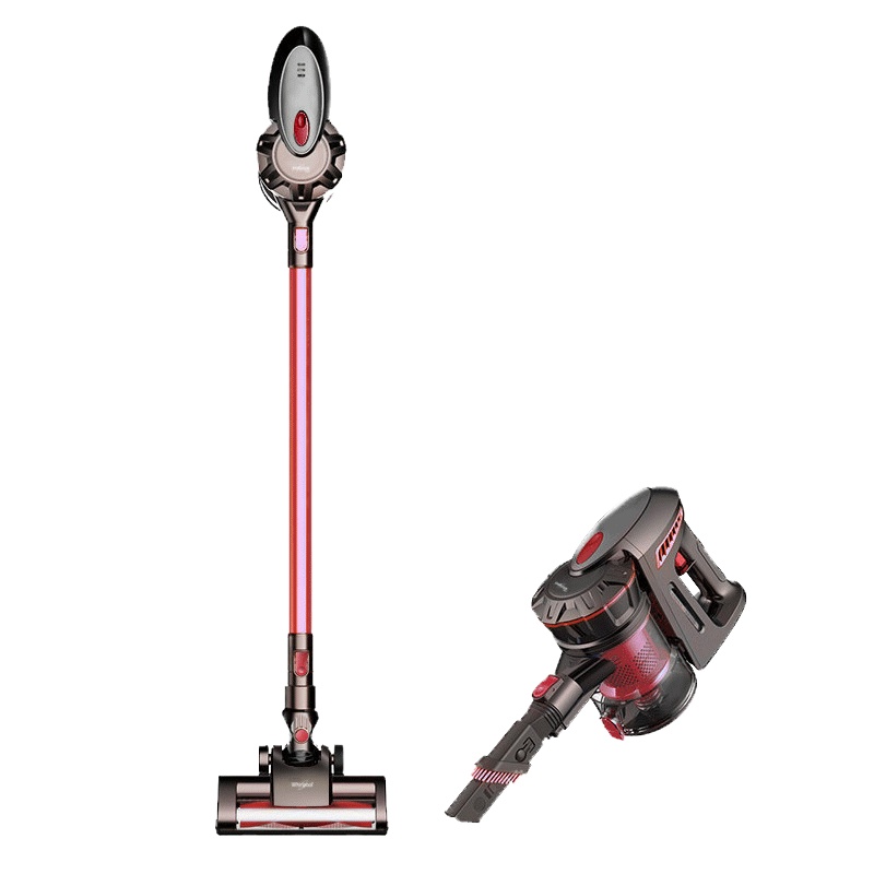 惠而浦(Whirlpool)无线手持吸尘器多功能家用无线大功率吸尘器推杆手持一键式切换 吸尘除螨机WVC-LI480Y