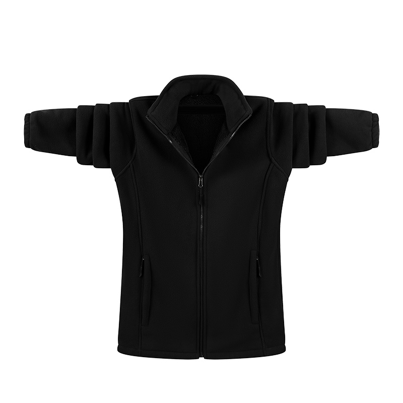 MGYR户外抓绒衣男摇粒绒外套加绒加厚保暖开衫衣抓绒/软壳衣