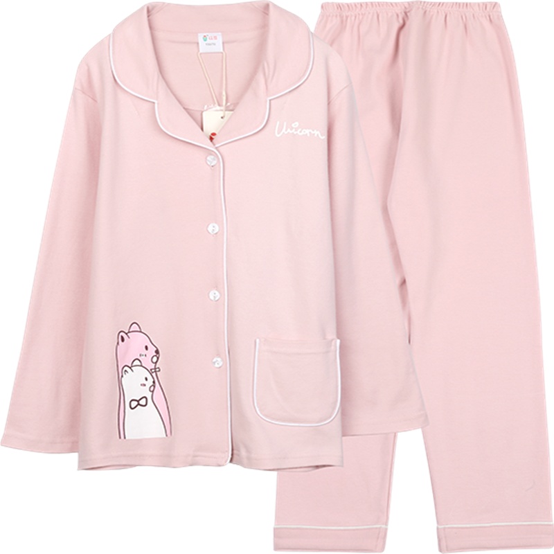 红豆长袖儿童家居服纯棉中大童男童秋季睡衣套装四季家居服柔软舒适套装