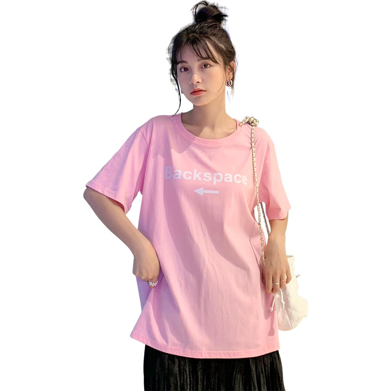 如熙 中长超火cec短袖t恤女夏新款ins潮女式T恤