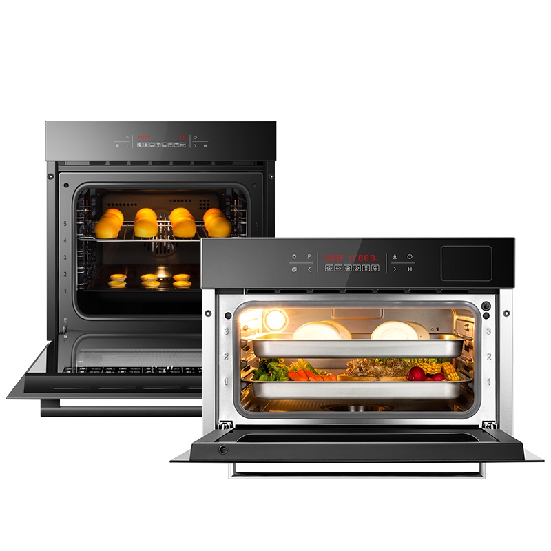 老板(ROBAM)S271X+R073 嵌入式电蒸箱+烤箱组合套装电蒸烤箱 多功能家用蒸汽炉 超大容量热风循环 1°精控