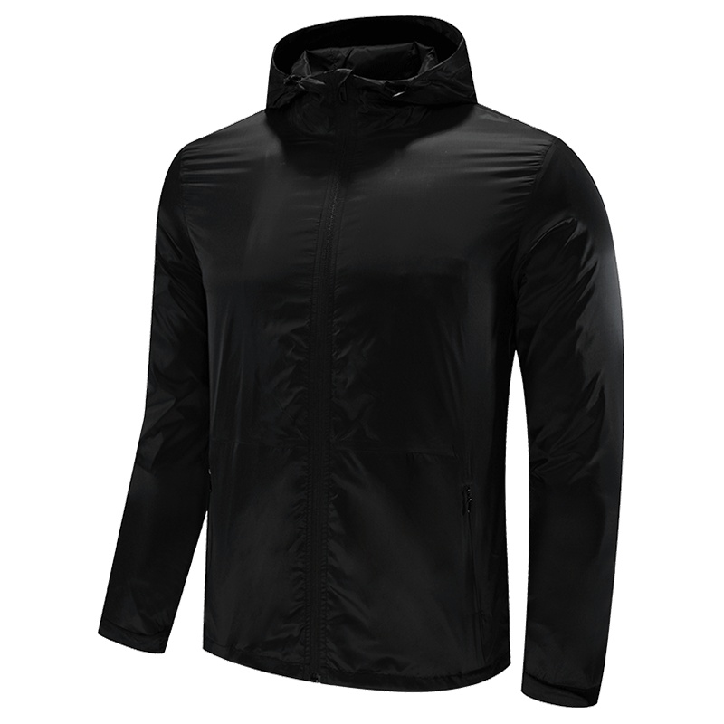 KELME/卡尔美休闲男士运动风衣连帽跑步外套男训练薄款梭织夹克