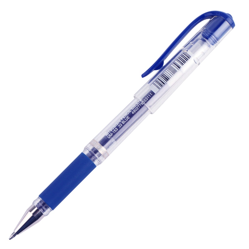 三菱 UM-153耐水速记中性笔 1.0mm 签字笔书写顺滑 双珠 水笔 蓝色 单支价