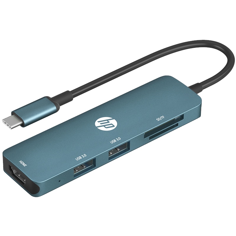 HP惠普DHC-CT203 Type-c拓展坞笔记本多接口HDMI USB 适用手机电脑转换器转接头SD/TF外置显卡