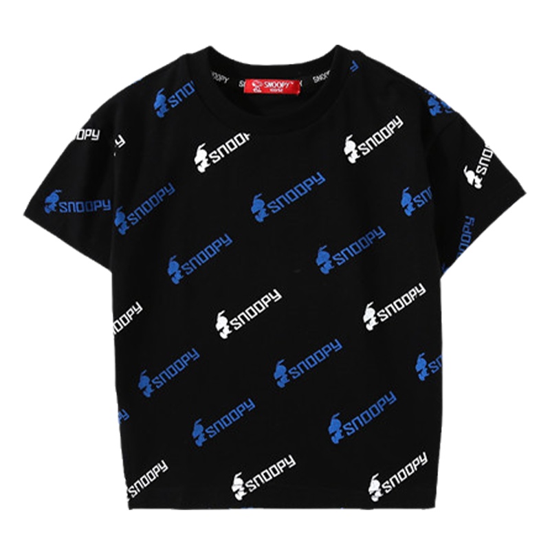 史努比童装男童t恤儿童宝宝T恤短袖上衣夏装新款女童半袖夏季纯棉服装