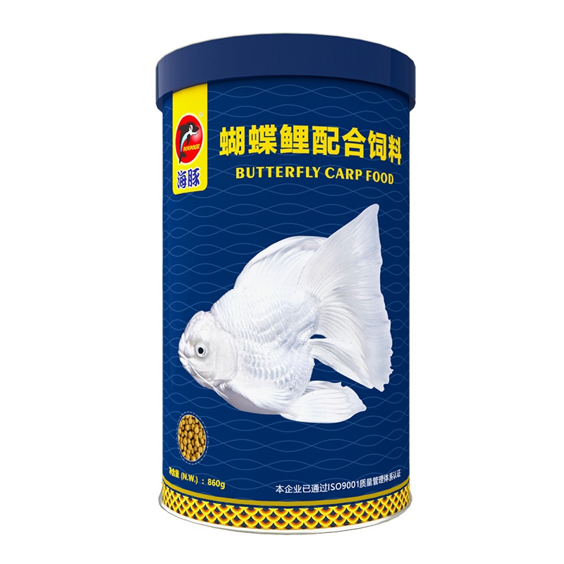 海豚蝴蝶鲤白金增白龙凤锦鲤鱼粮小颗粒鲤鱼鱼食专用鱼饲料不浑水