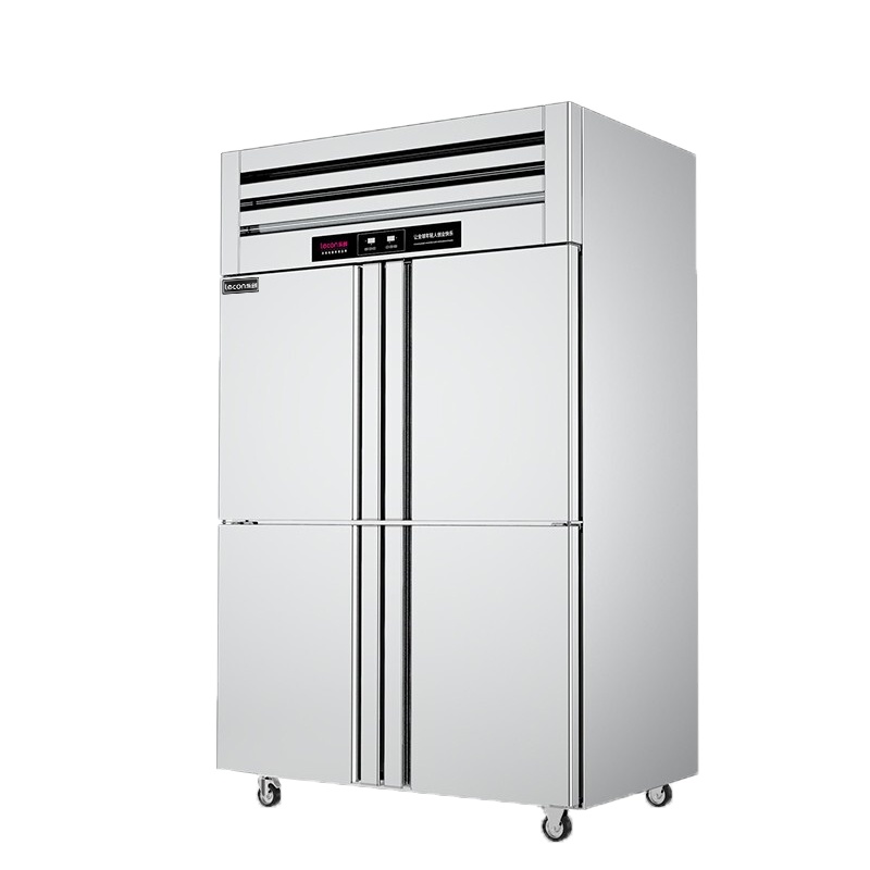 乐创(lecon)商用四门冰柜 立式厨房保鲜柜节能压缩机 工程豪华款全冷藏 LC-J-SMG02