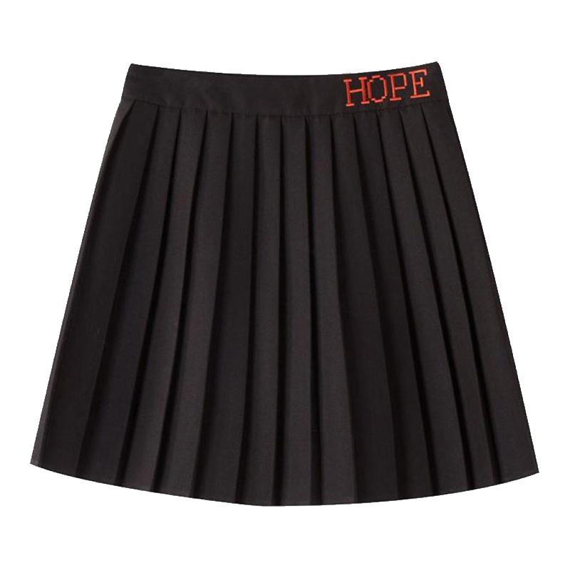 上新拉夏贝尔Puella冬季新款韩版宽松百搭高腰百褶半身裙女20013585