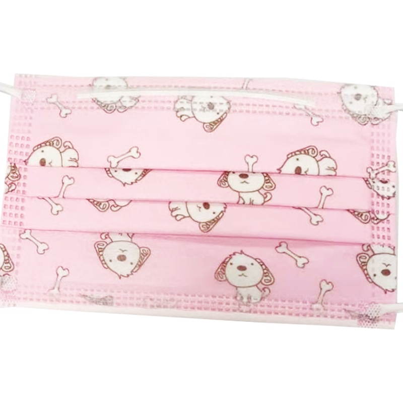 艾贝尔儿童一次性防尘防花粉立体印花防霾口罩 可爱防雾霾PM2.5口罩50片装