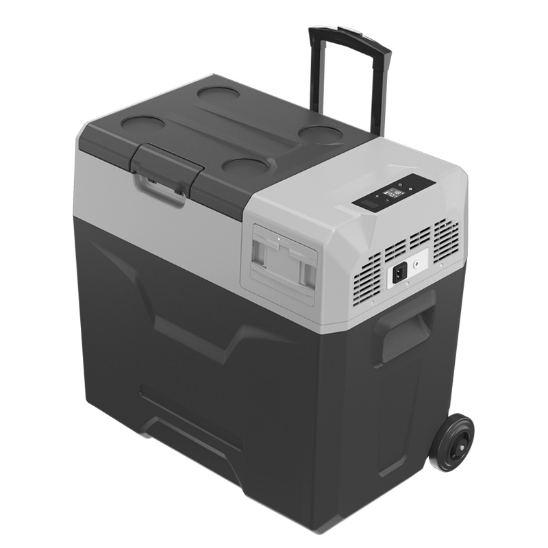 冰虎(Alpicool)车载冰箱压缩机制冷ECX50升车家两用拔插电池可冷冻或冷藏拉杆户外12v24v小冰箱冷柜