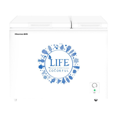 海信 (Hisense) 163升 冰柜 家用冷柜 卧式冷藏冷冻双温柜 一级能效 节能低噪 BCD-163N/B