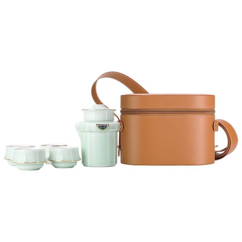 菲驰(VENES) 青瓷出行套装 FC505T 200ML/50MLx4 210x116x148mm双层真空保温 单个价