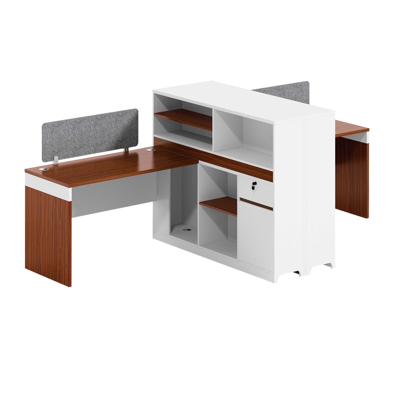 科朔 办公桌职员桌员工桌简约写字台板式办公桌2人位KS-3015R