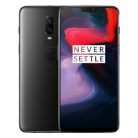 原封【送耳机+壳】一加6 墨岩黑 8GB+256GB 骁龙845处理器 支持快充 相机防抖 全面屏双摄游戏手机 移动联通电信4G手机 双卡双待