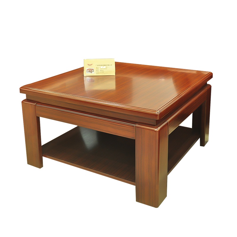 鸿业盛大FS-406边桌茶几带抽方形茶几现代简约咖啡桌现代中式茶几办公茶几简约木茶几700L*700W*450H