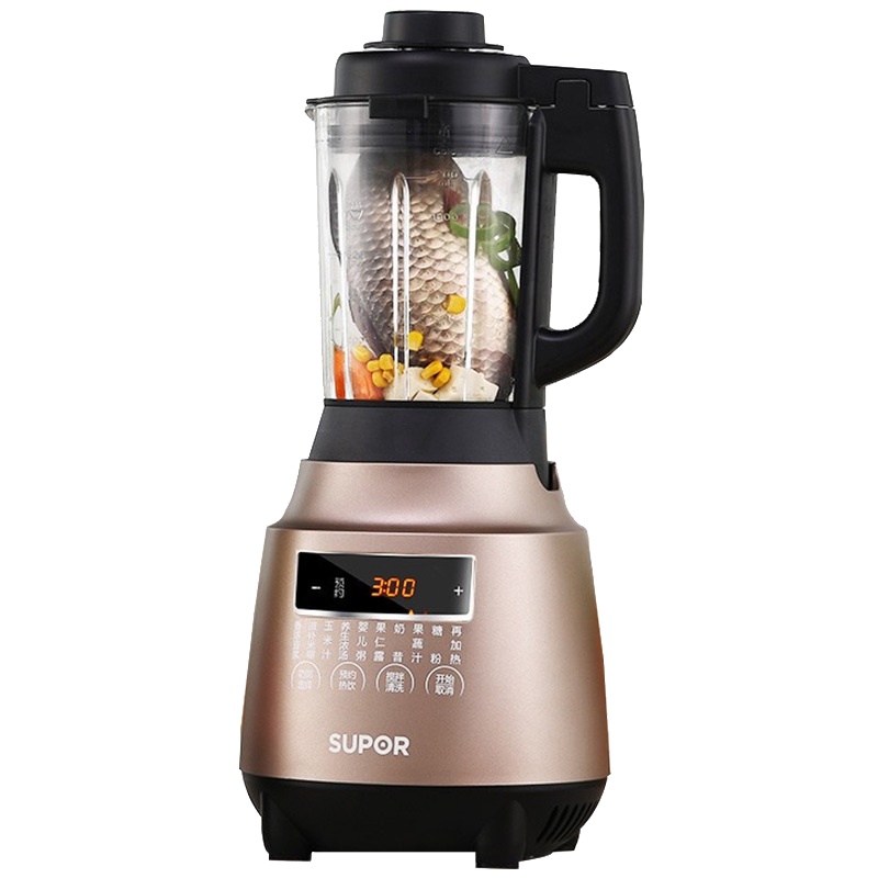 苏泊尔（SUPOR）破壁机多功能家用豆浆机加热破壁料理机搅拌机辅食机榨汁机绞肉机冷热双杯SP618