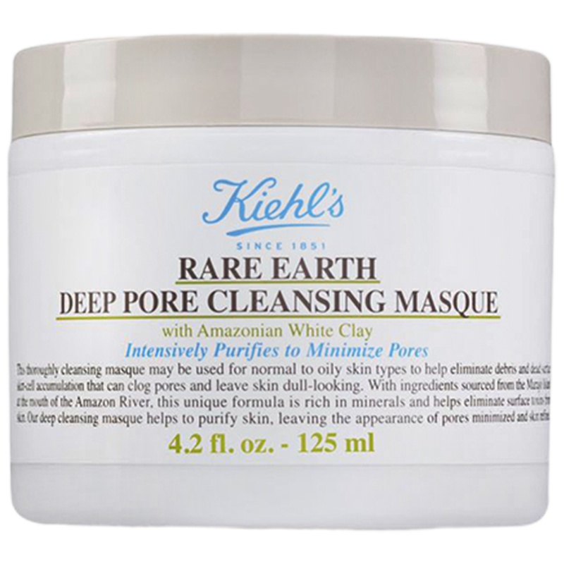 美国科颜氏(Kiehl's)契尔氏白泥清洁面膜125ml改善毛孔堵塞粗大深层清洁