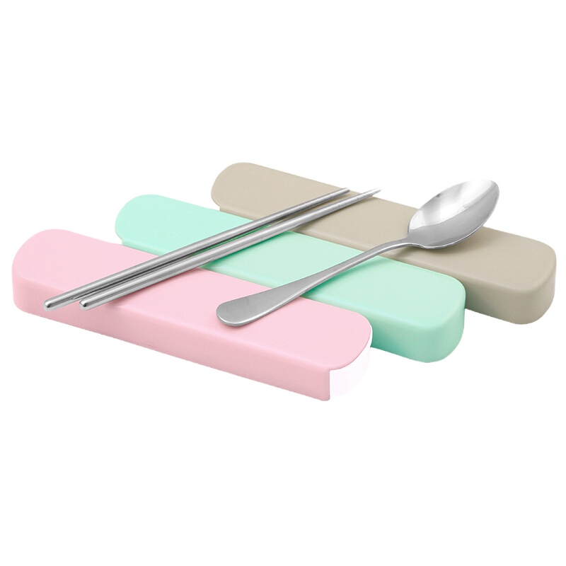 金钥匙 不锈钢筷子 勺子套装 时尚餐具三件套