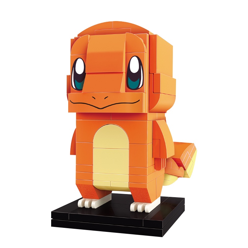 keeppley宝可梦皮卡丘积木小颗粒拼装拼插组装男孩女孩玩具室内摆件小火龙