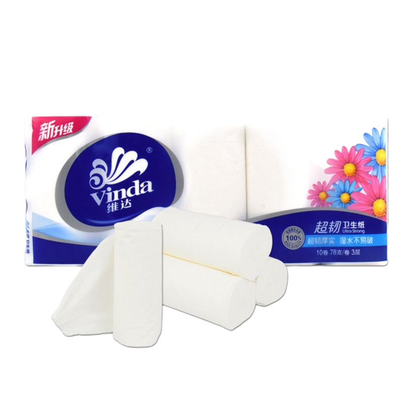 维达(Vinda)无芯卷纸 700克10卷/提*5提